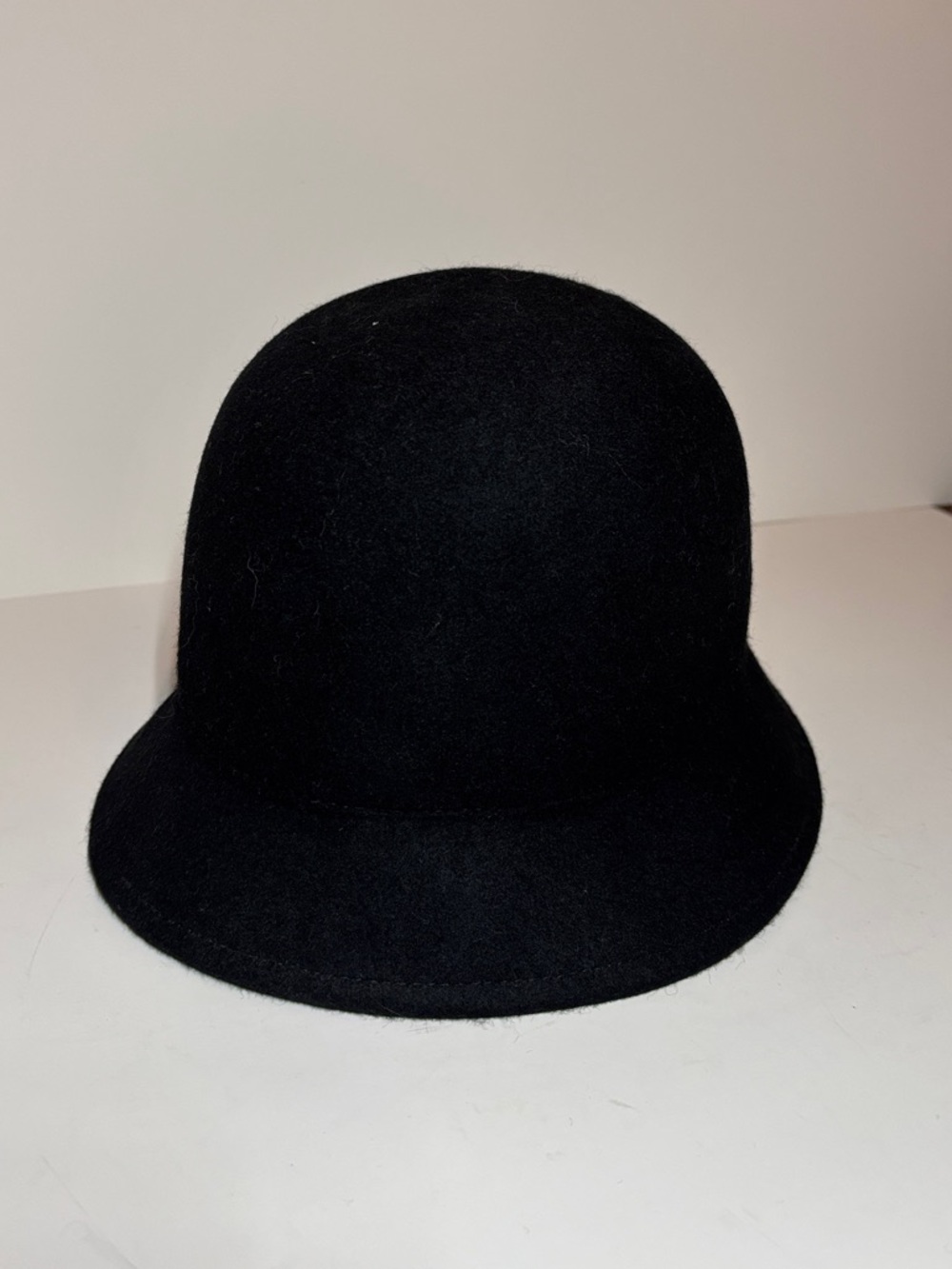Mexx Black Wool Cloche Hat